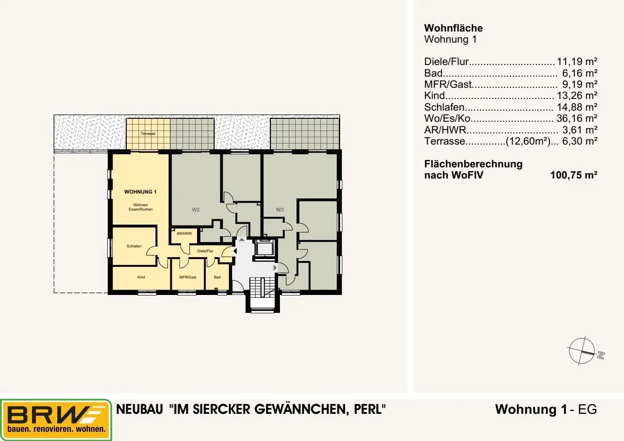 Wohnung 1 – Erdgeschoss
